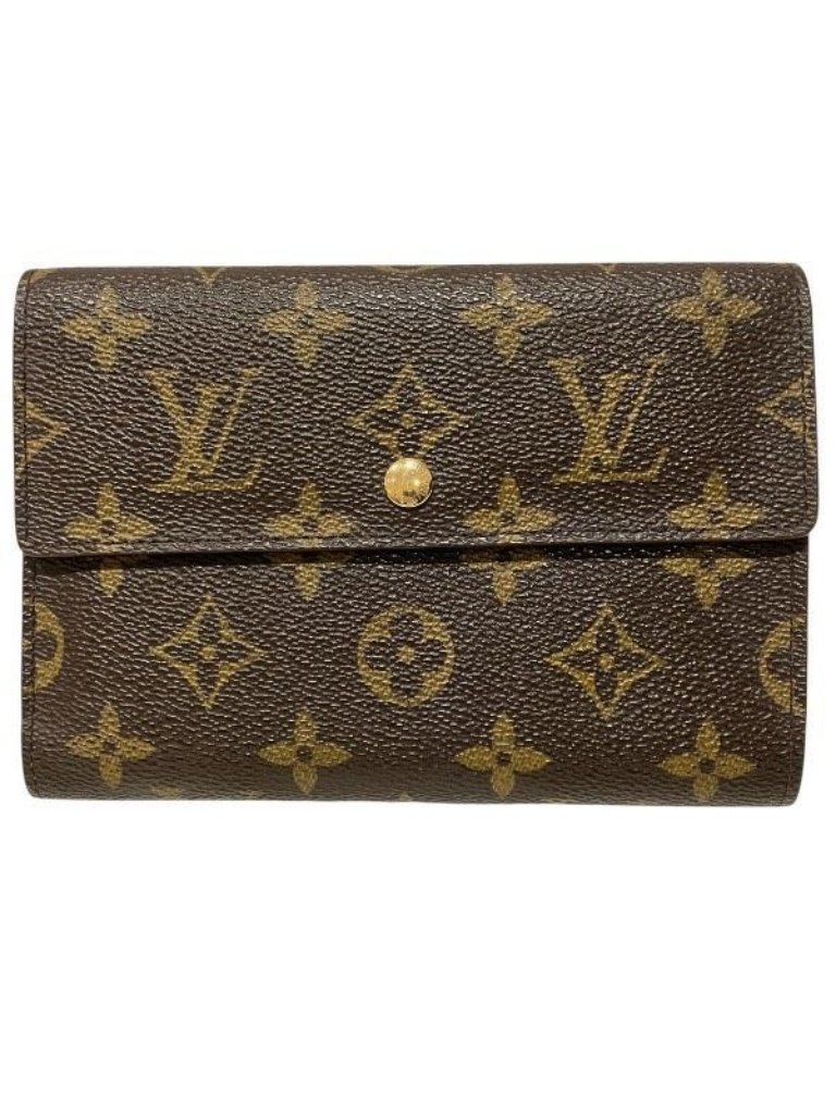 Louis Vuitton Monogram Porte Tresor Etui Chequier Trifold Wallet